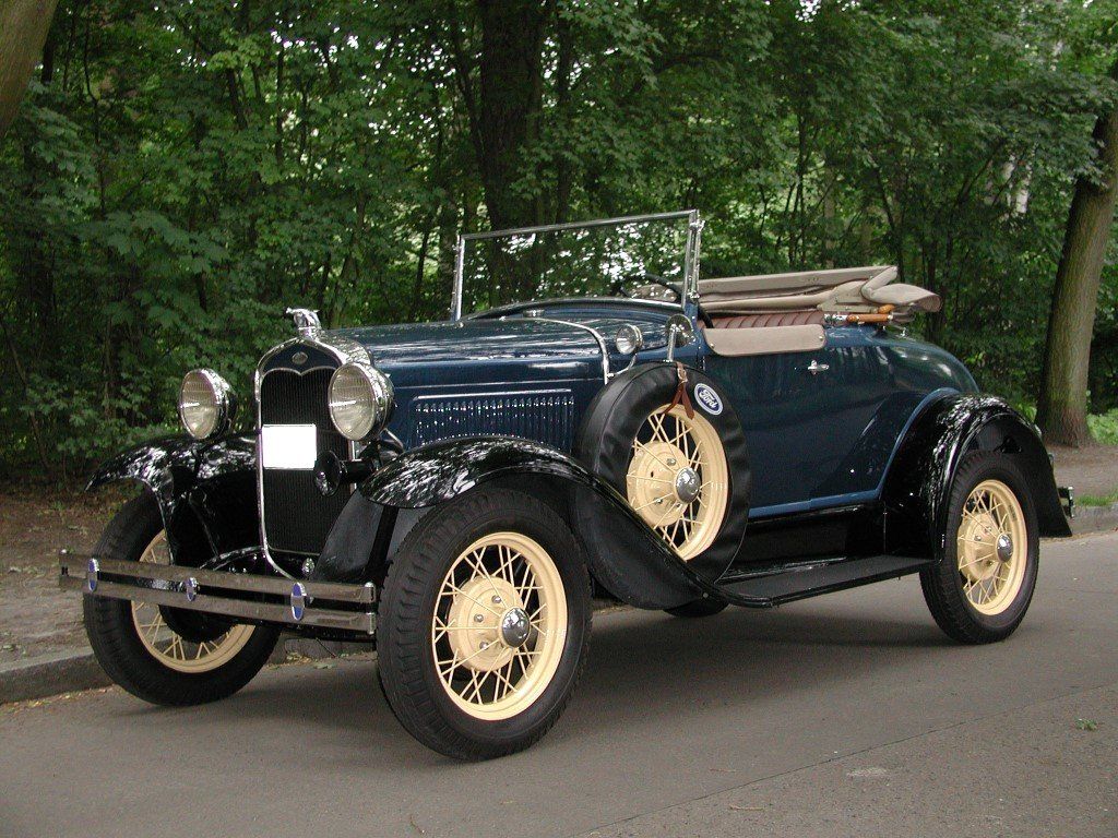 ford a 1931 40b typ deluxe roadster dark blue dunkelblau verdeck offen